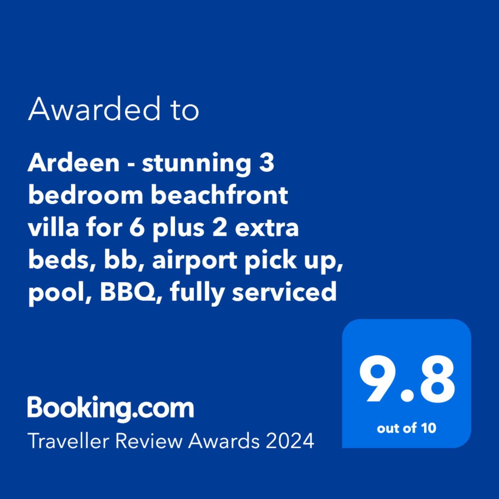Ardeen Villa - superb 3 bedroom beachfront BB for 6, in Ranna- Tangalle- pick up, serviced, taxes included view 2