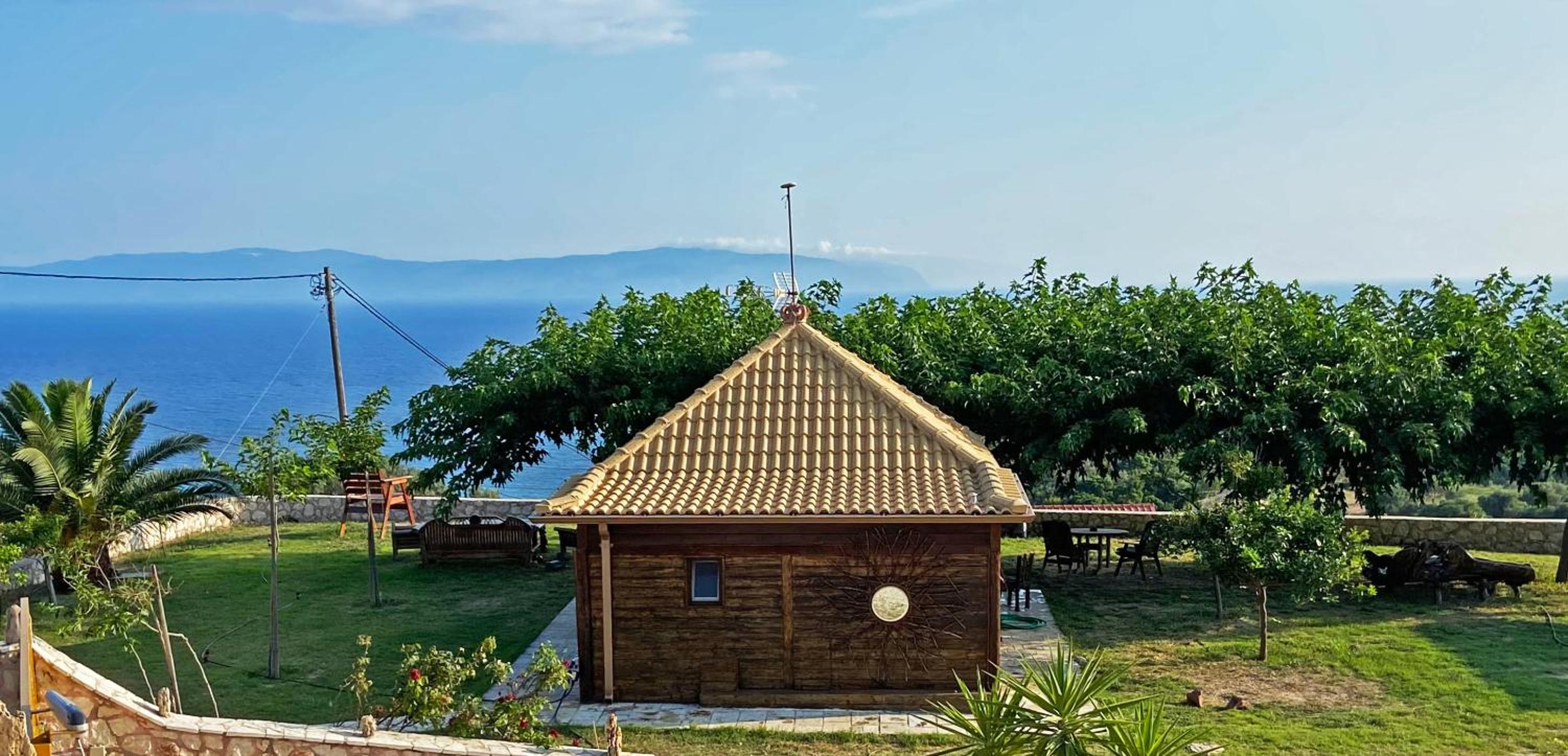 Panoramic Sea View Wooden Cottage Ratzakli, Kefalonia
