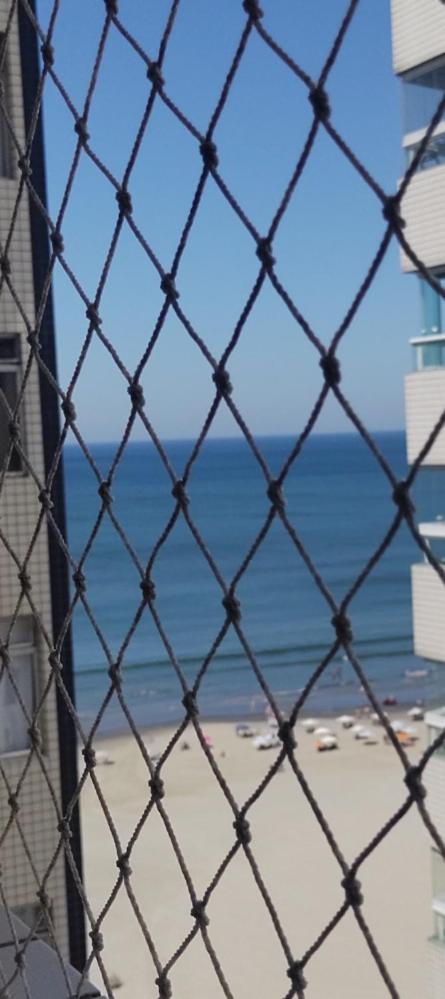 Apto Praia Grande frente ao Mar vista p Praia Kitao pé na areia Guilhermina