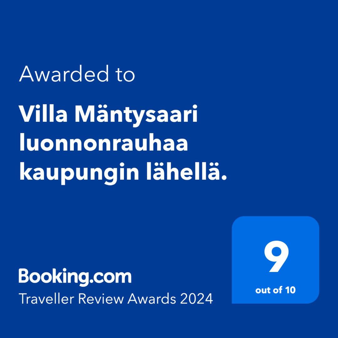 Villa Mäntysaari luonnonrauhaa kaupungin lähellä.