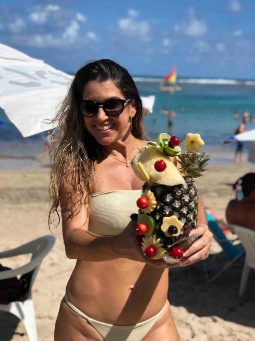 Flat Moderno com Piscina na cobertura em Porto de Galinhas para até 5 pessoas