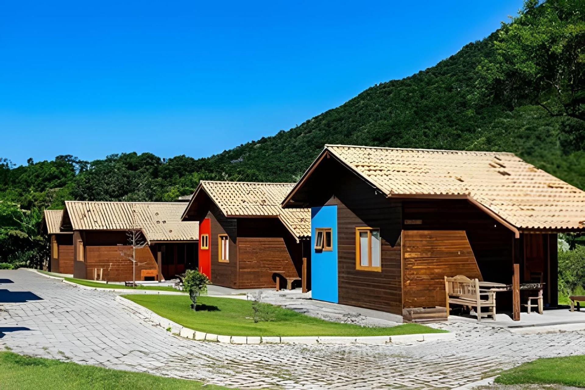 Cabanas aconchegantes. Desfrute da natureza e praia