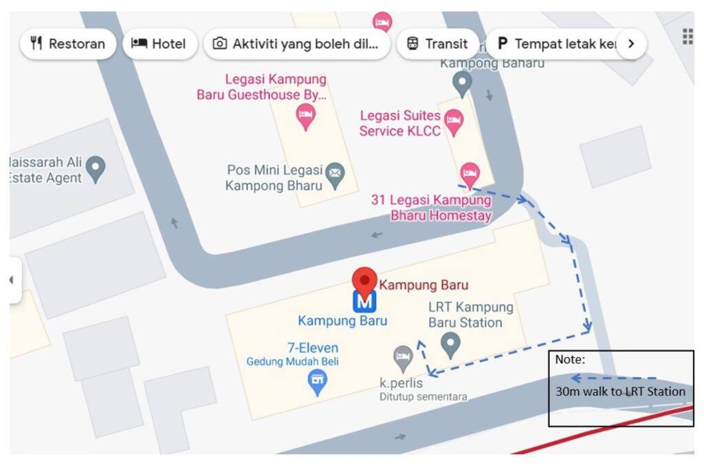 King Studio Suite Legasi Kampung Bharu view KLCC