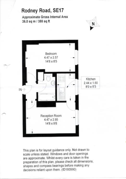 Central 1 BR Apartment *Zone 1* Elephant and Castle