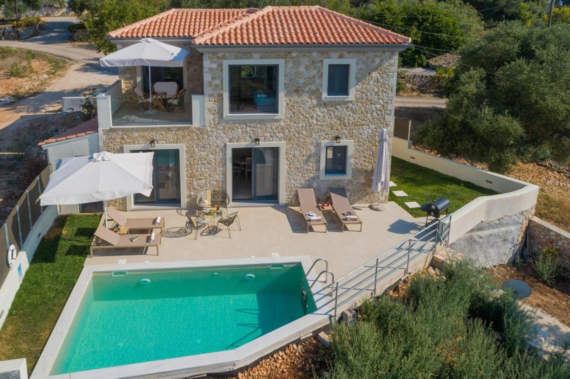 Majestic Stone Villa Sea View Pool