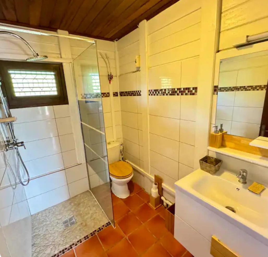Bungalow Faula , 2 chambres climatisées à 5 mins à pied de la plage Pointe Faula, jaccuzi , wifi , jardin , parking gratuit , sans vis-à-vis view 5