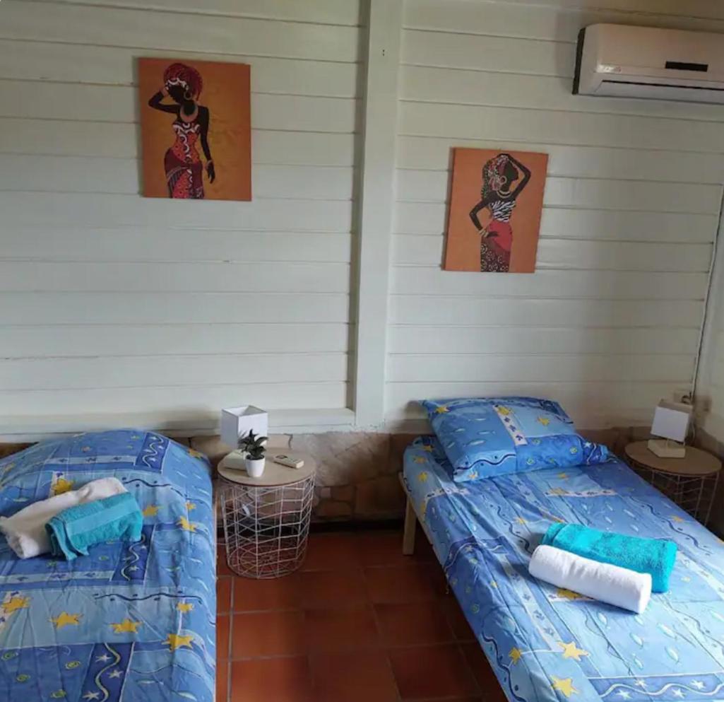 Bungalow Faula , 2 chambres climatisées à 5 mins à pied de la plage Pointe Faula, jaccuzi , wifi , jardin , parking gratuit , sans vis-à-vis view 4