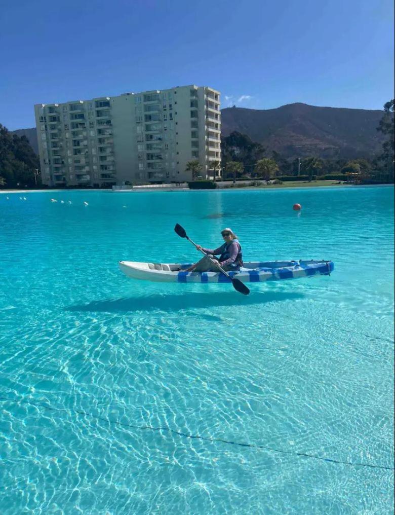 Departamento en la playa en la laguna de cristal