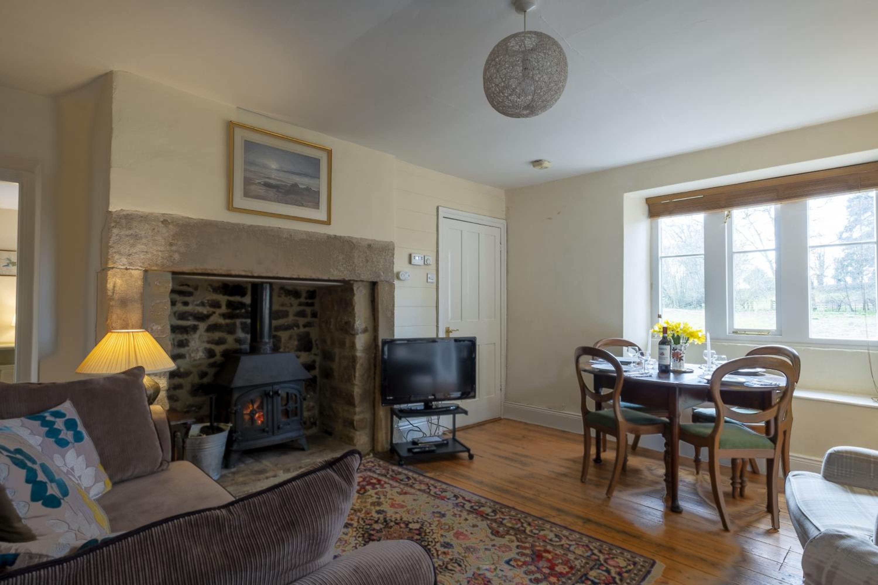 Castle Lodge Haughton Castle view 2
