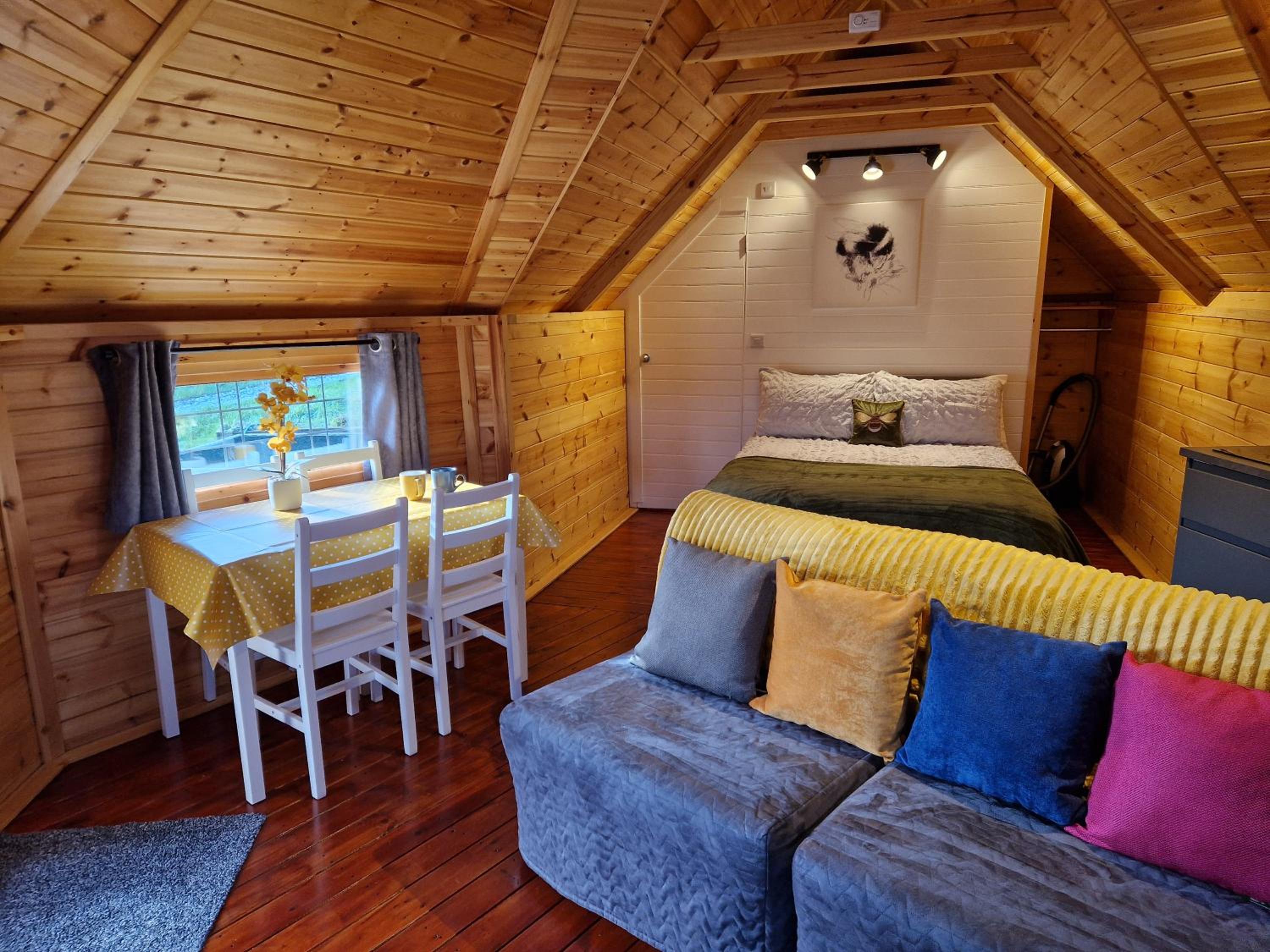 The Hive - Unique log cabin with wood burning stove view 2