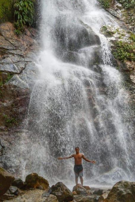 Cabaña con piscina en Minca