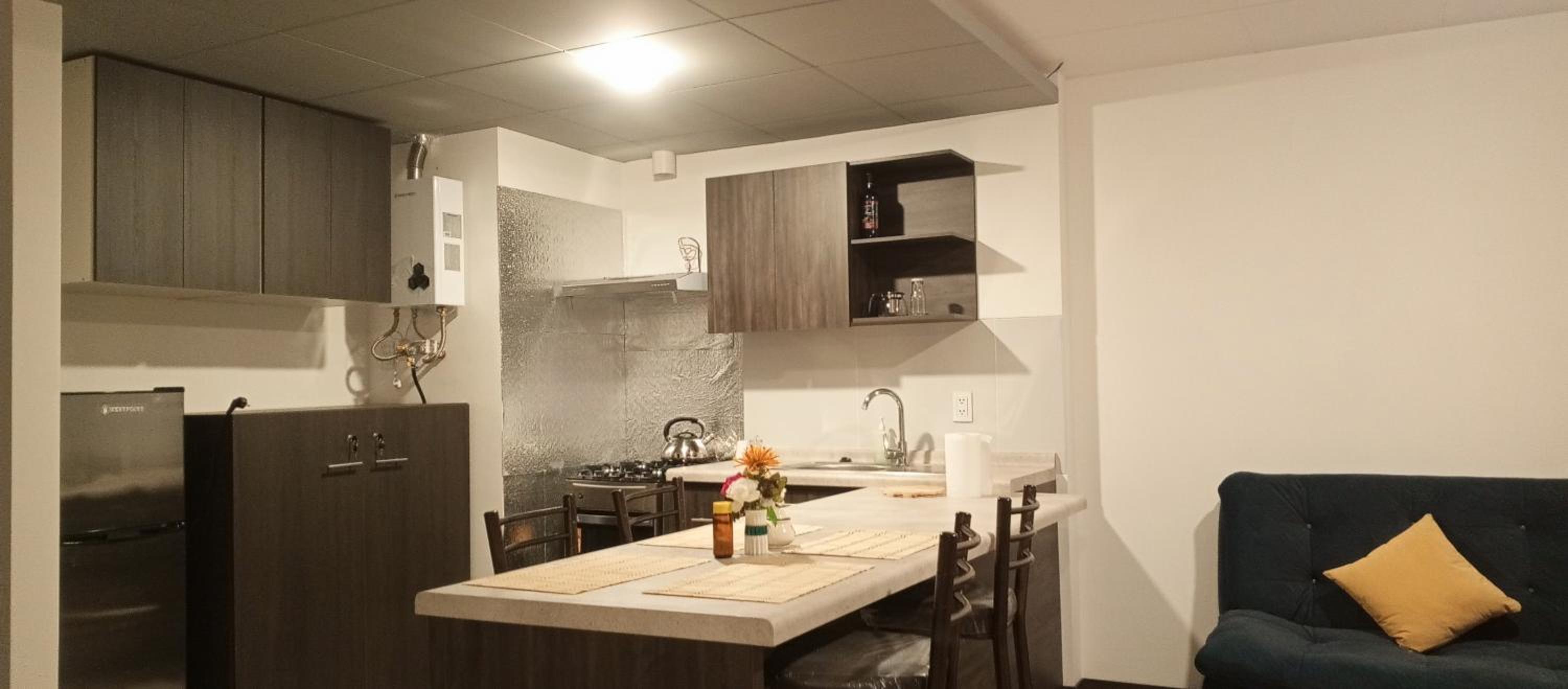 Monoambiente acogedor, cómodo e iluminado