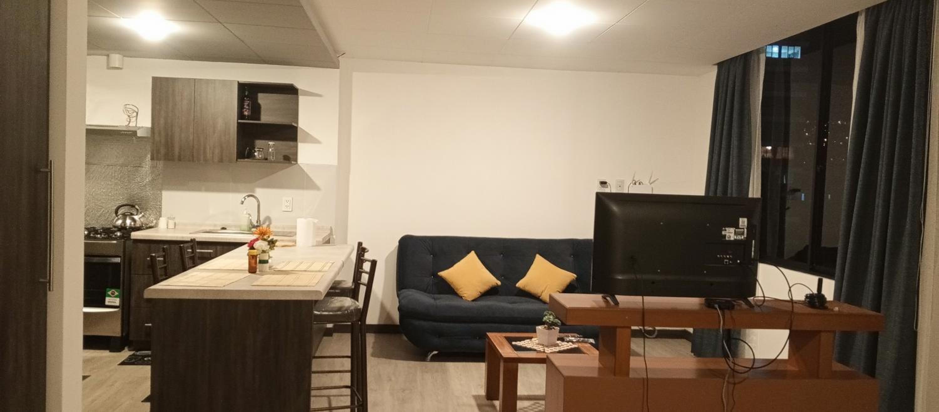 Monoambiente acogedor, cómodo e iluminado