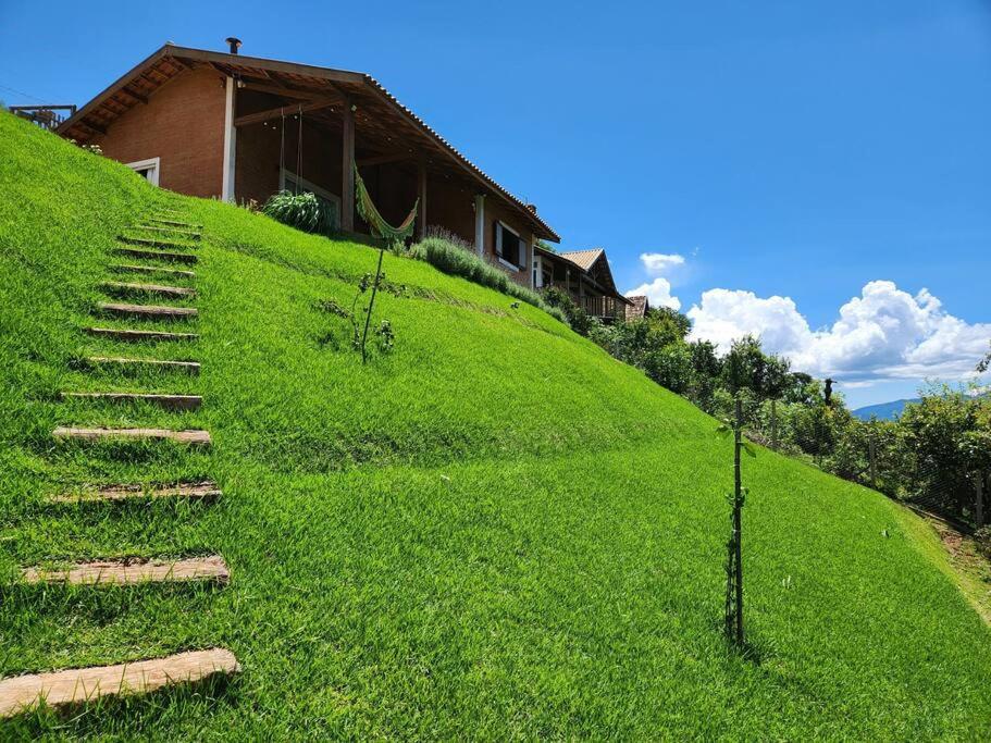 Casa Da Floresta Cercada com Piscina