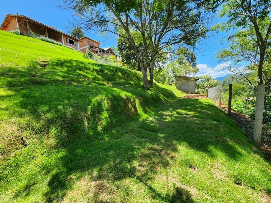 Casa Da Floresta Cercada com Piscina