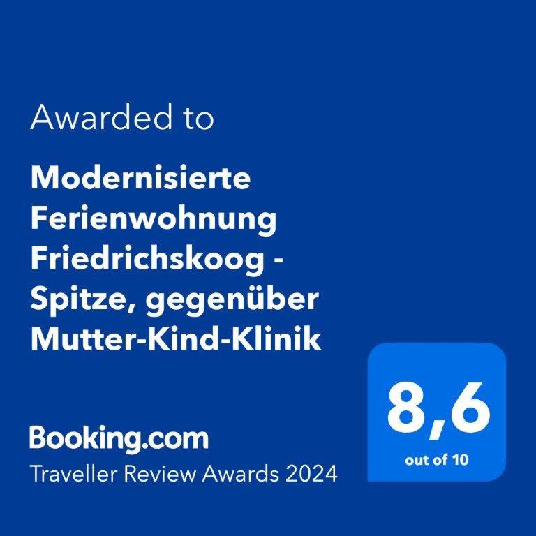 Strandnahe Ferienwohnung gegenüber Mutter-Vater-Kind-Klinik Friedrichskoog-Spitze