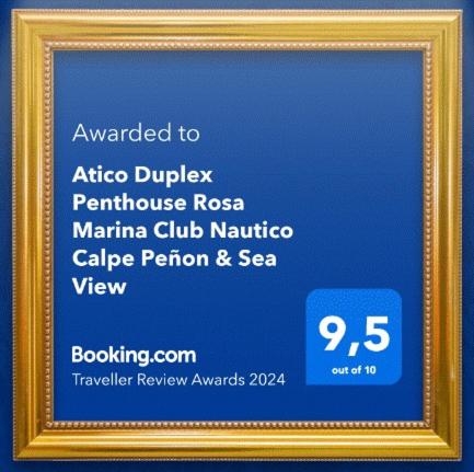 Atico Duplex Penthouse Rosa Marina Club Nautico Calpe Penon Sea view
