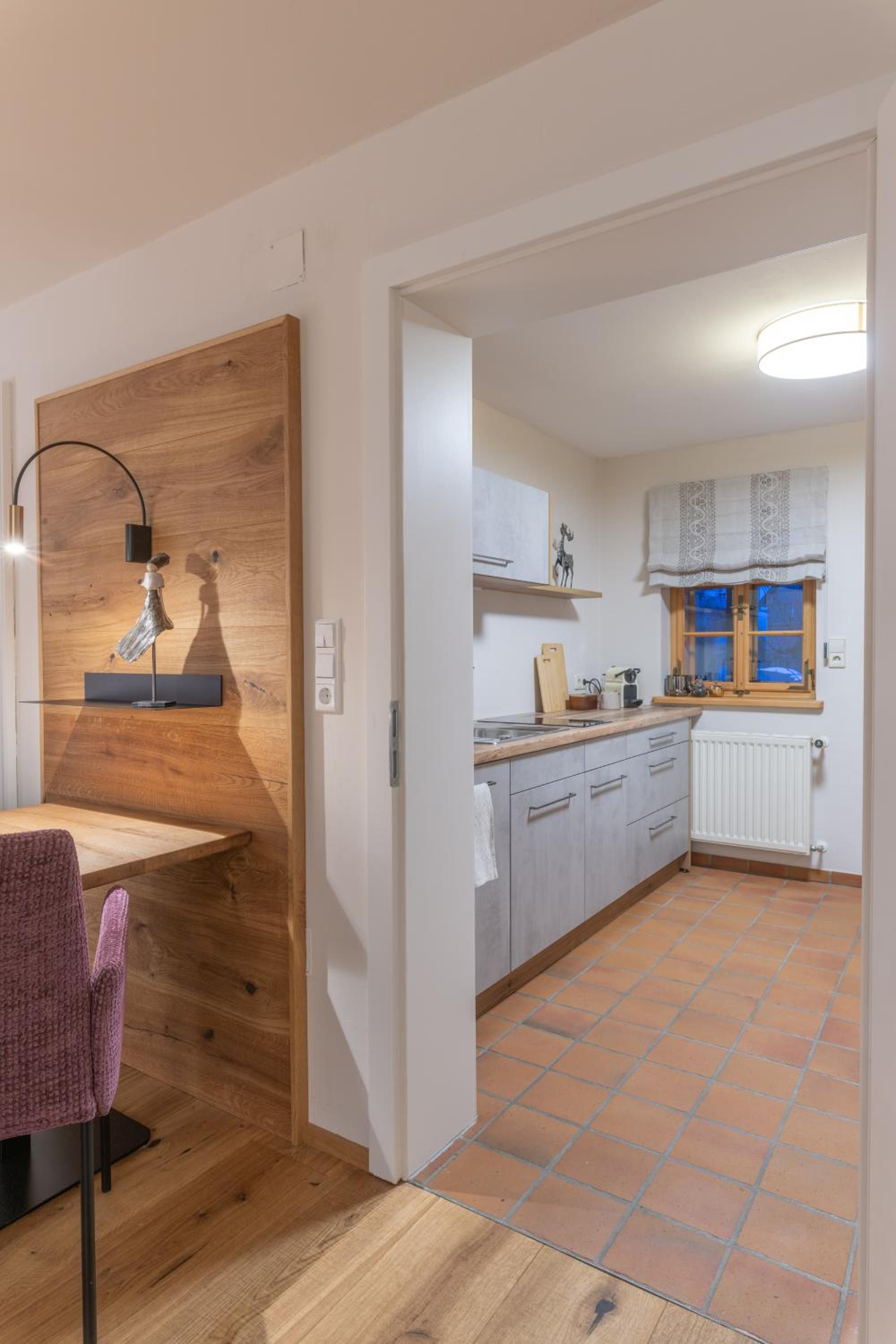 Modernes Apartment in altem Bauernhaus