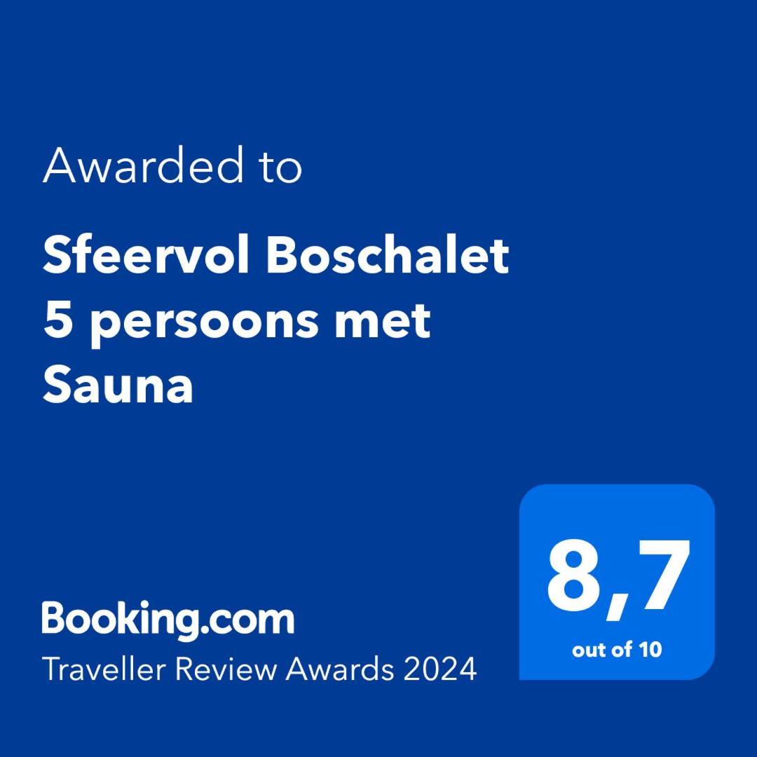 Sfeervol Boschalet 5 persoons met Sauna