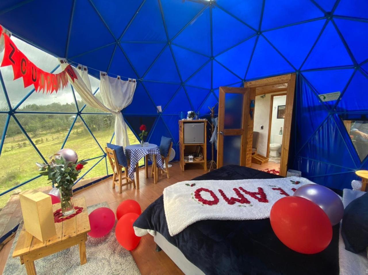 Glamping blue.