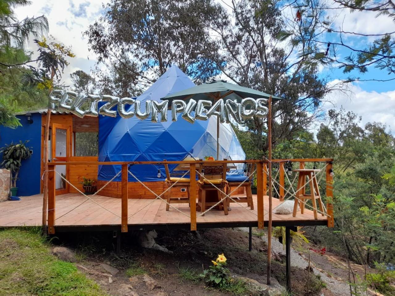 Glamping blue.