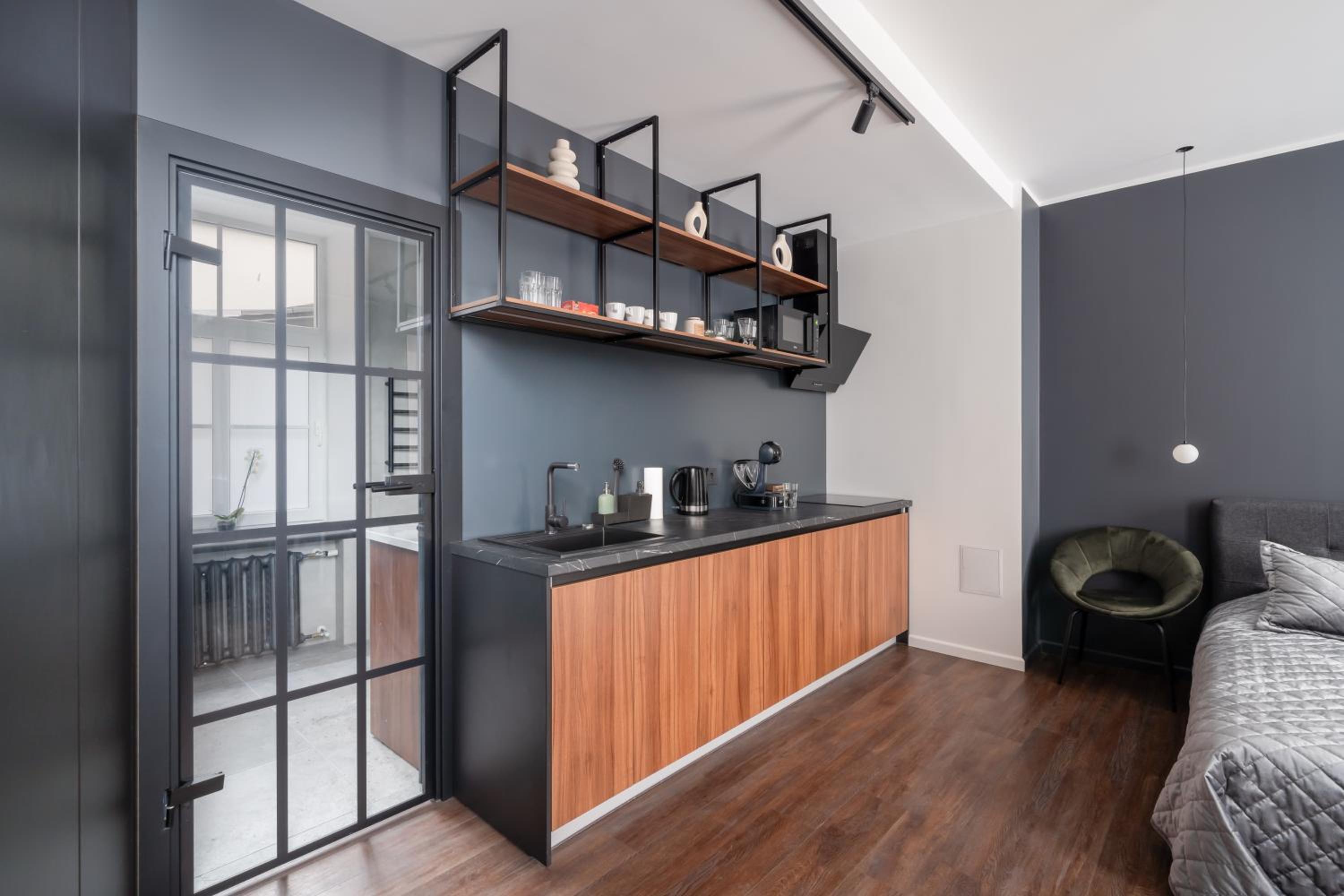 Old Town stylish studio with spacious bathroom view 2