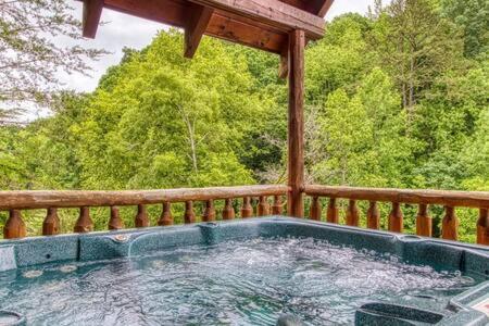 Cozy Forest Cabin - Hot Tub, Pets Welcome, Sleep 10 with Wraparound Deck, Scenic Views and Access to Resort Pool, Near The Parkway, Tanger Outlets and Doll view 4