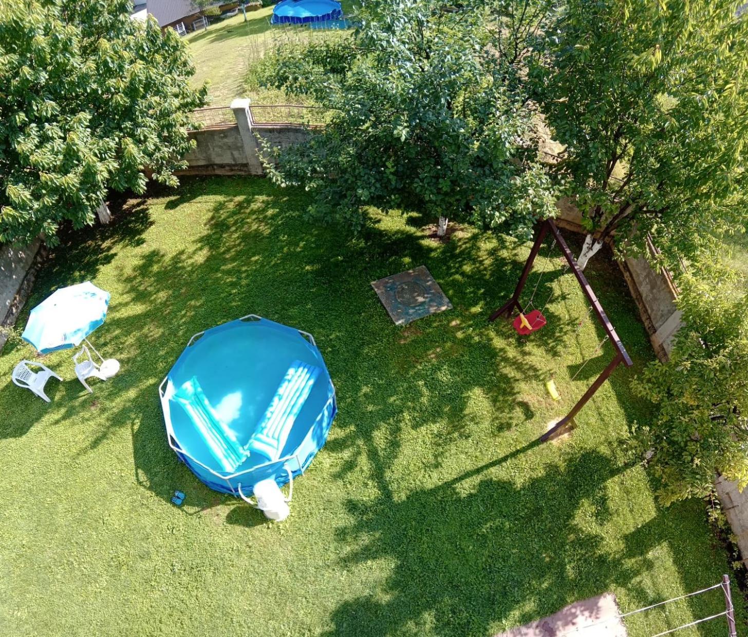 Summer, pool and garden