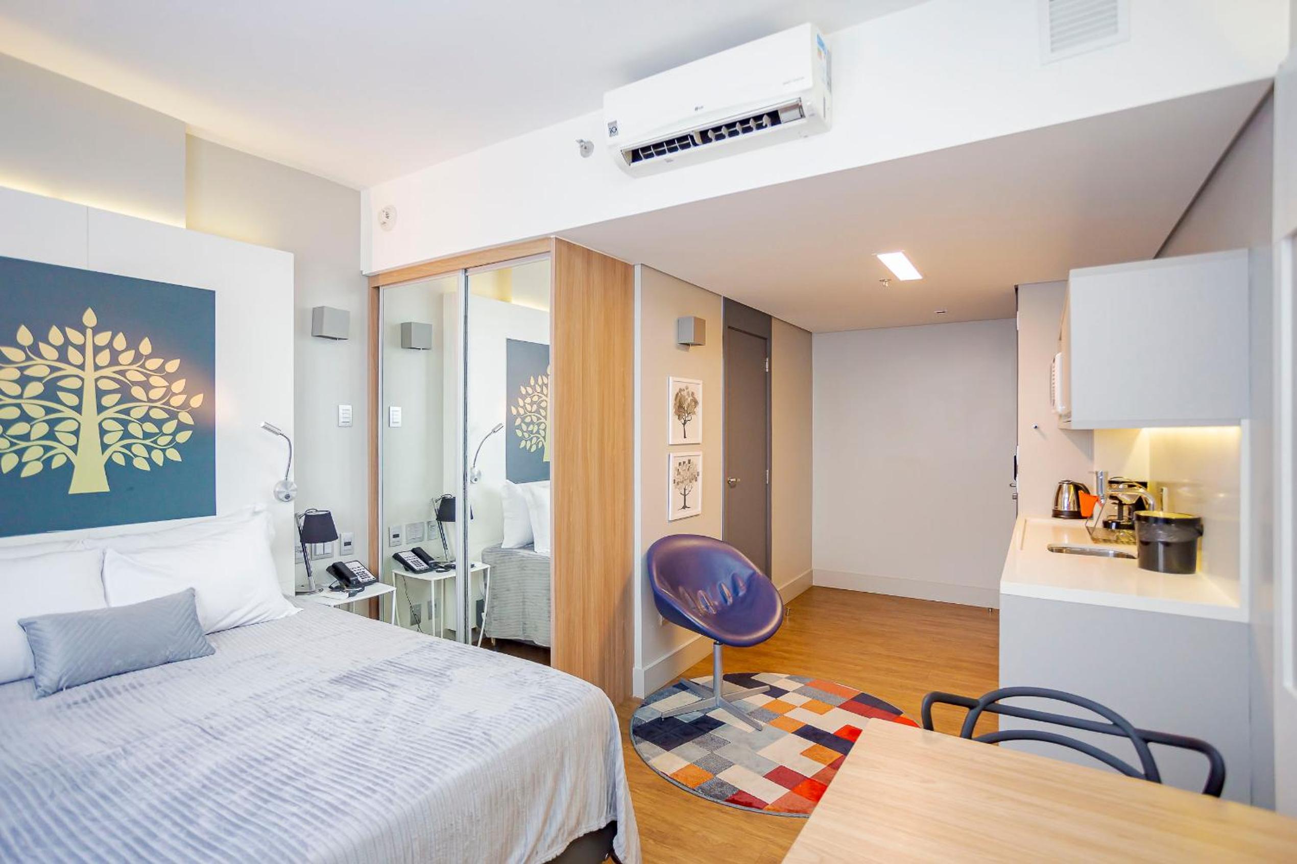 Studio Helbor Stay Batel - Sofisticação, Conforto, Localização e Vista Privilegiada