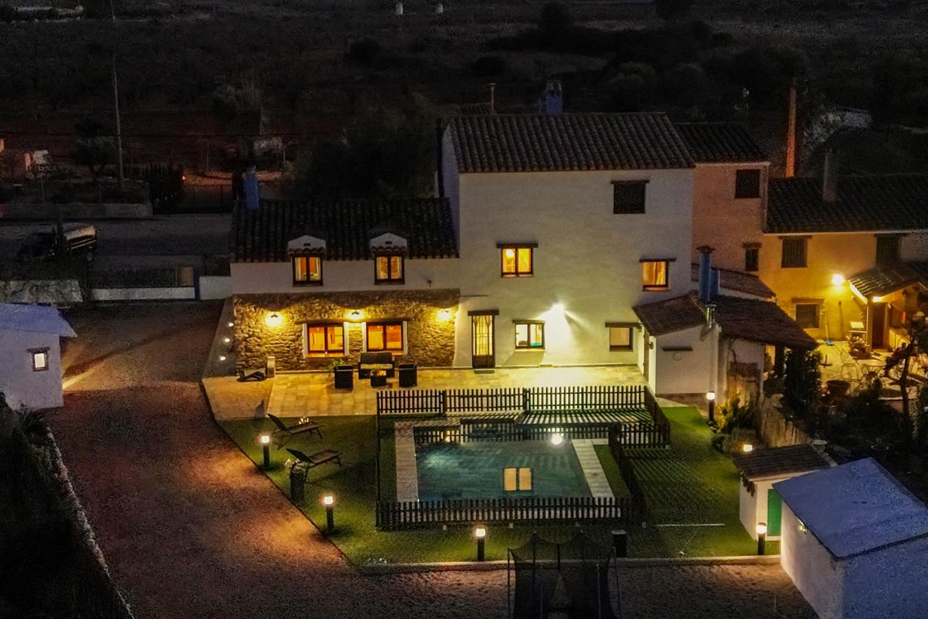 Luxe Mediterranean Masia BBQ Pool Chillout
