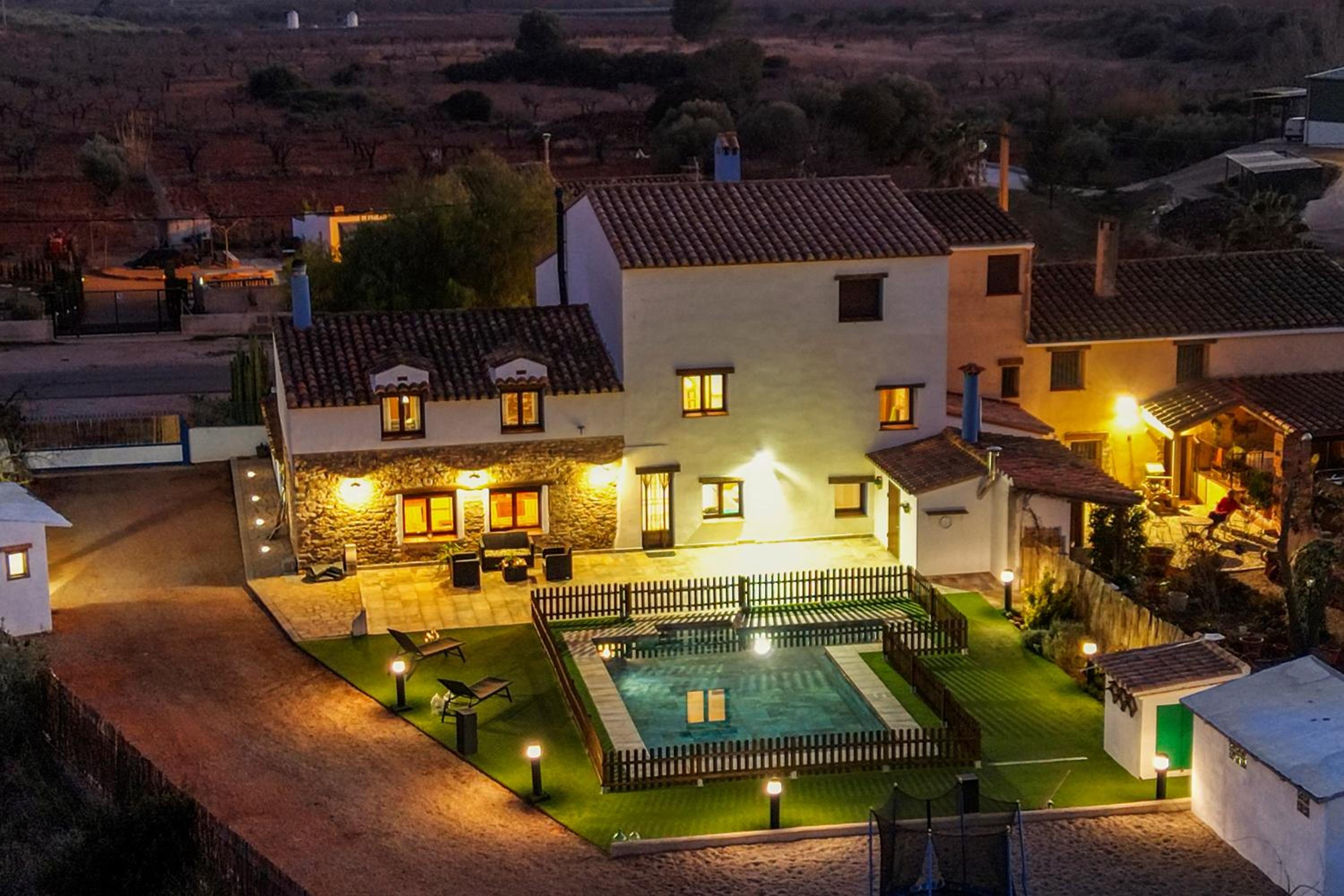 Luxe Mediterranean Masia BBQ Pool Chillout