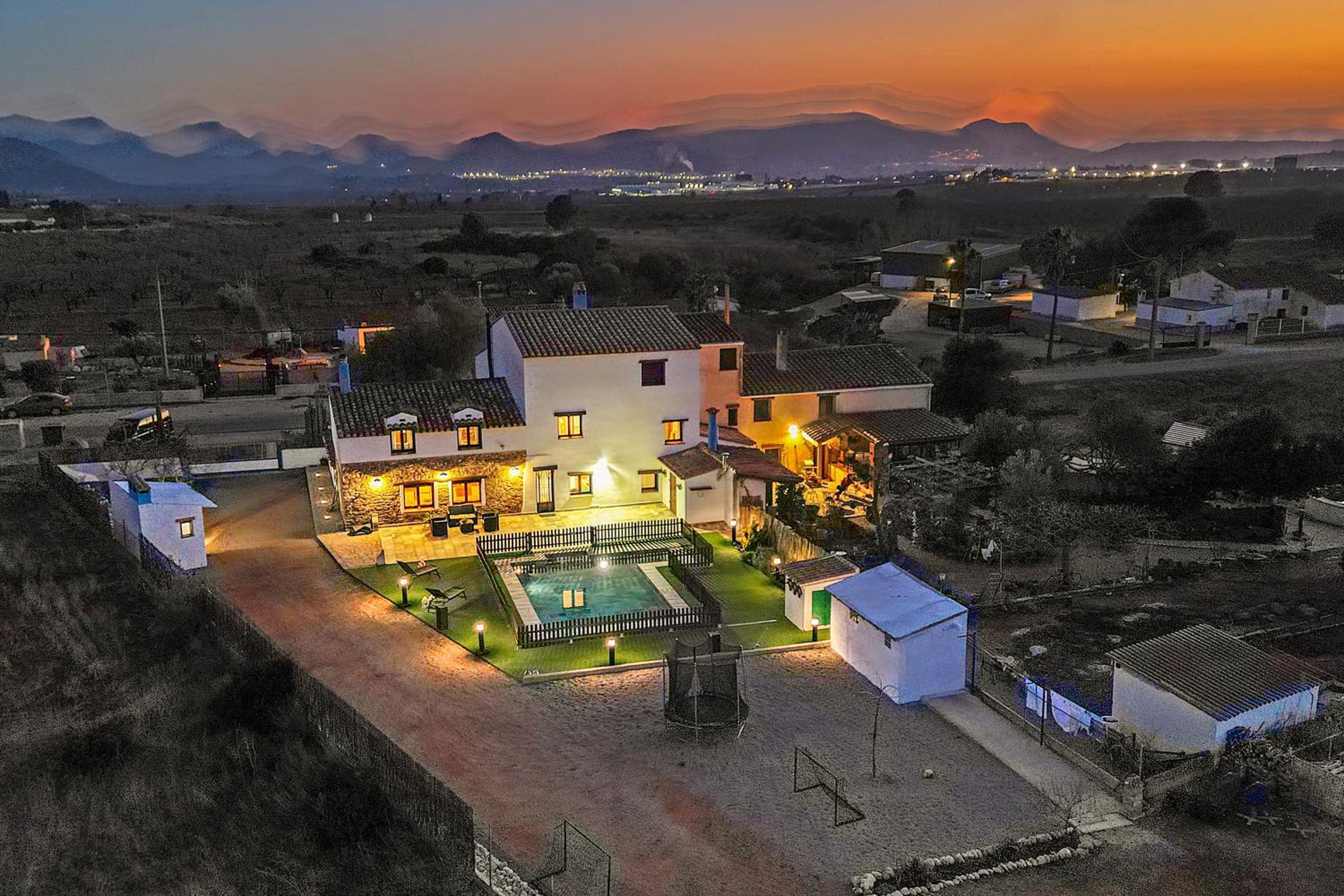 Luxe Mediterranean Masia BBQ Pool Chillout