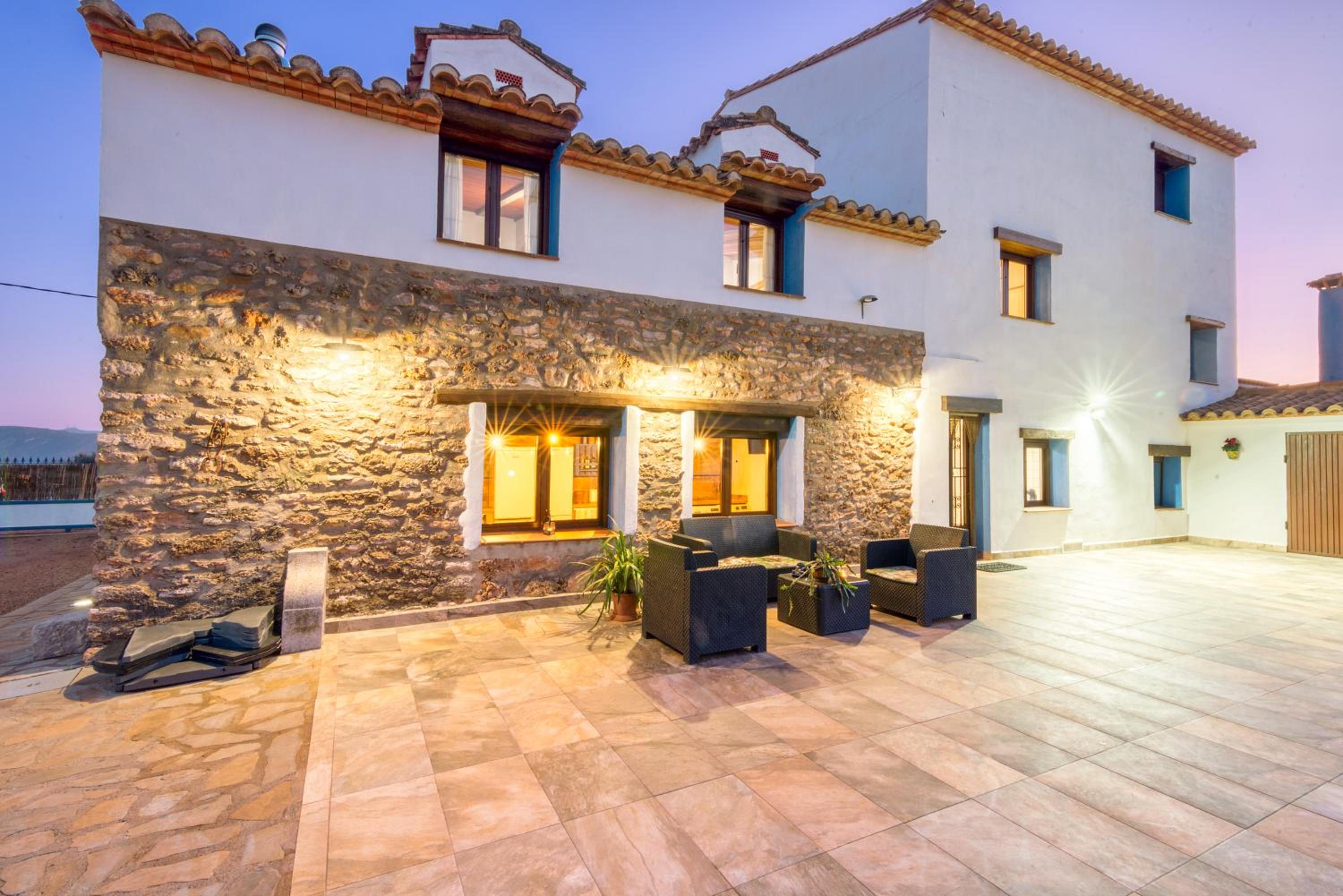 Luxe Mediterranean Masia BBQ Pool Chillout