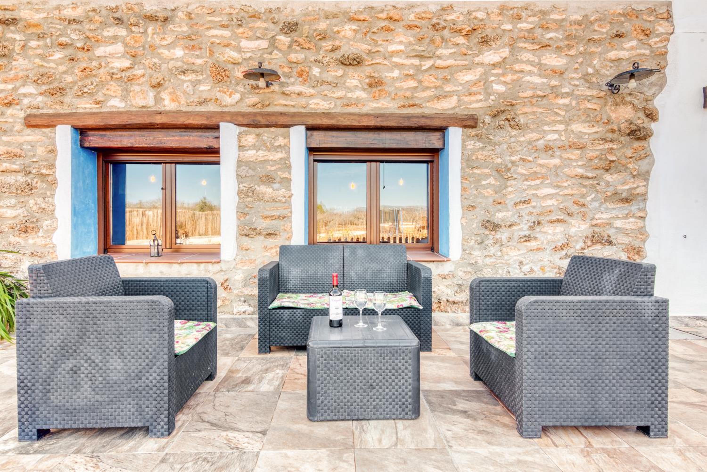 Luxe Mediterranean Masia BBQ Pool Chillout