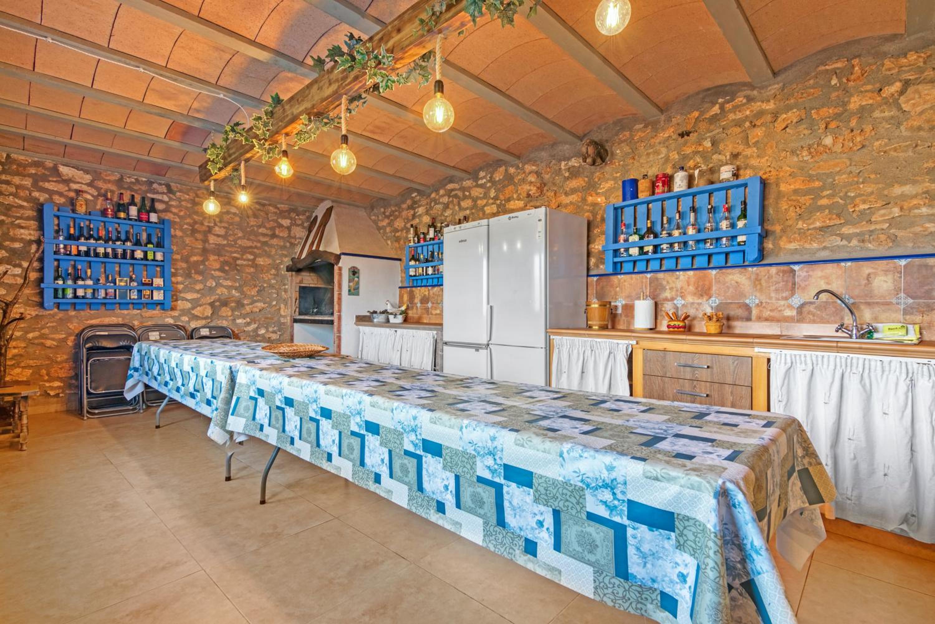 Luxe Mediterranean Masia BBQ Pool Chillout