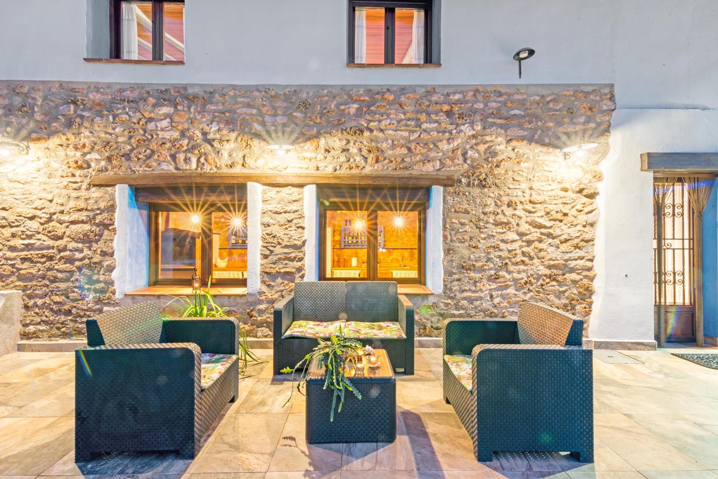 Luxe Mediterranean Masia BBQ Pool Chillout
