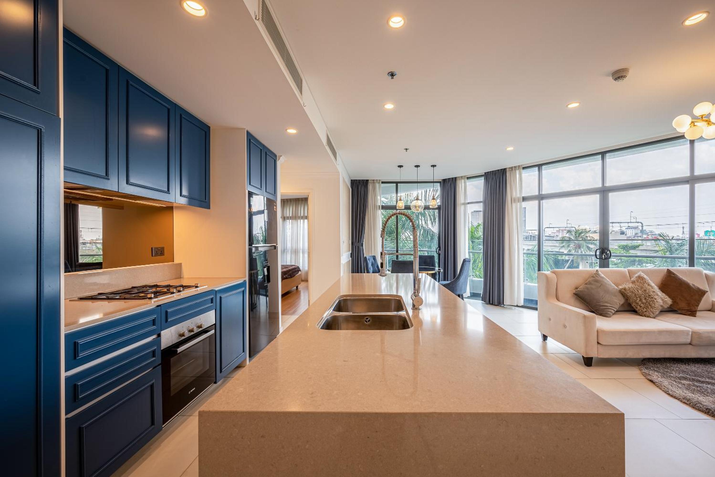 Căn hộ 2 phòng ngủ 2 phía 108 sqm có bancony rộng tại City garden