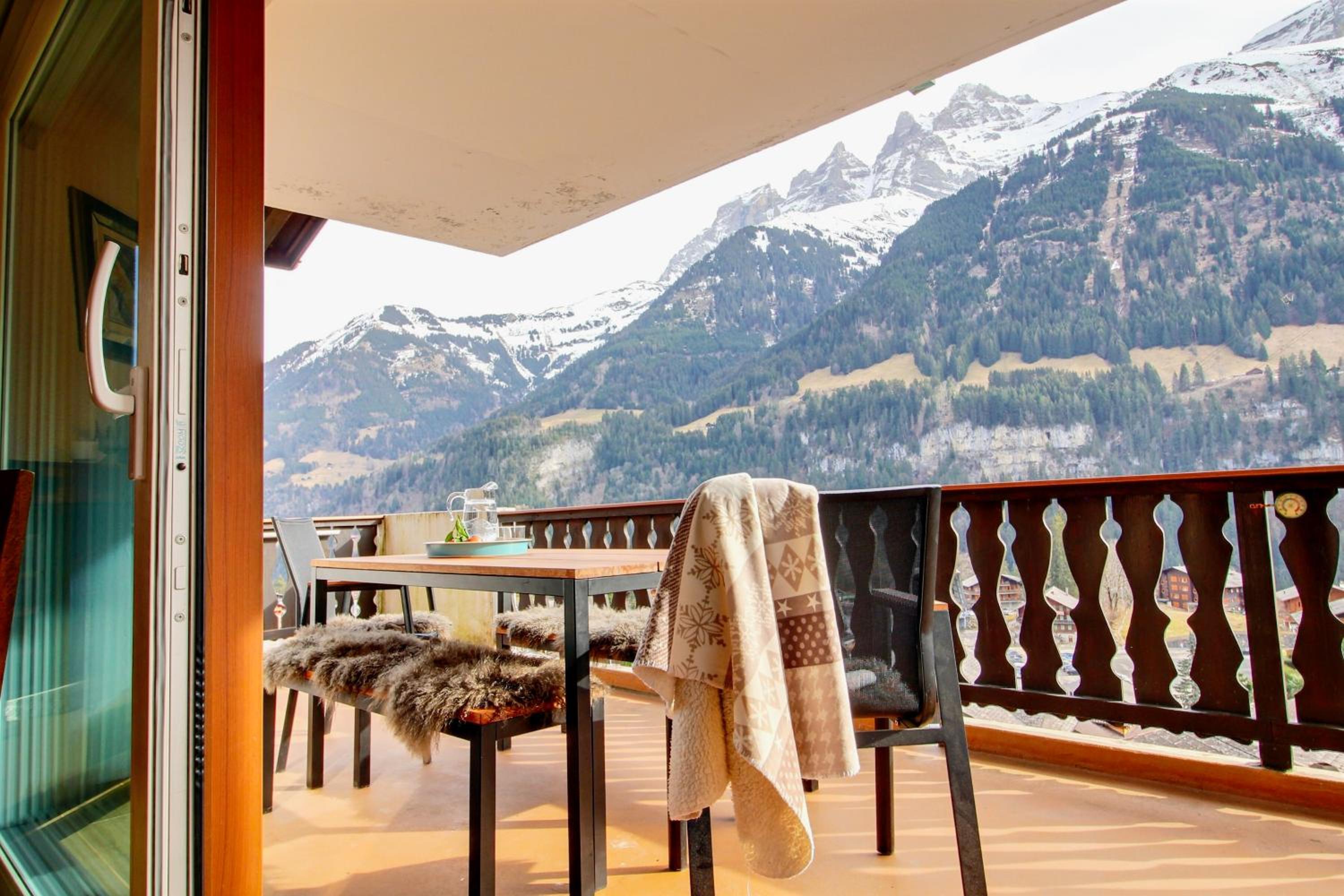 Neige & Soleil 15, central, terrasse & view