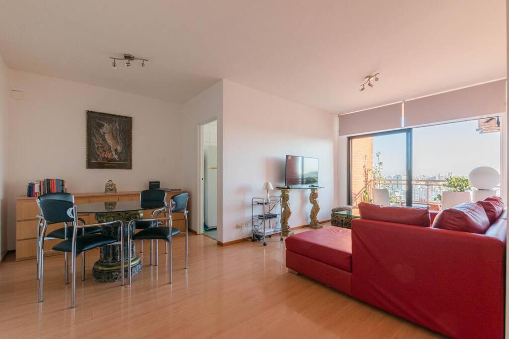 Vista panoramica piso 20, seguridad 24 hs, piscina & jardin, cochera disponible para alquilar Palermo Soho