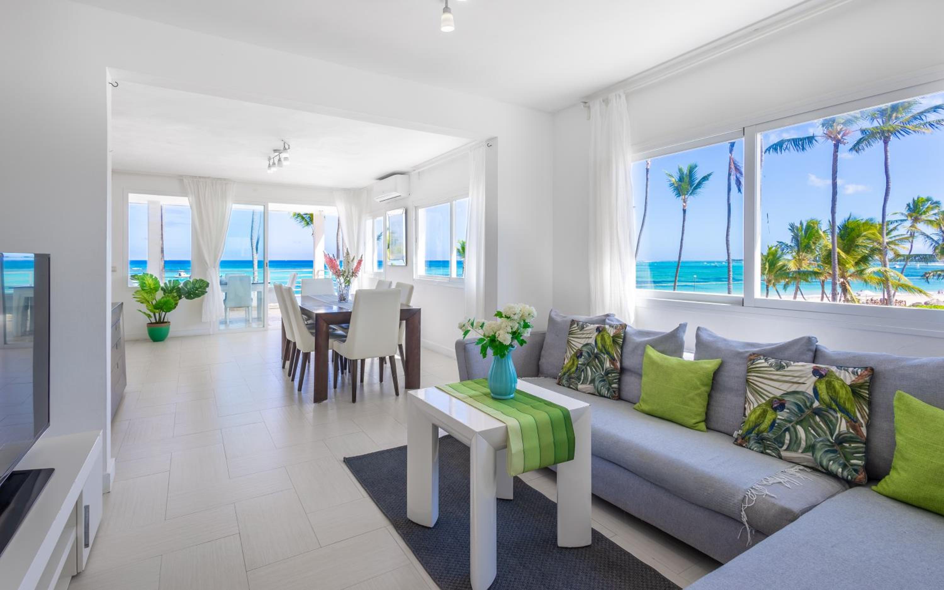 Beachfront Punta Cana Condo for Rent - Ocean View, Private Terrace, and BBQ view 5