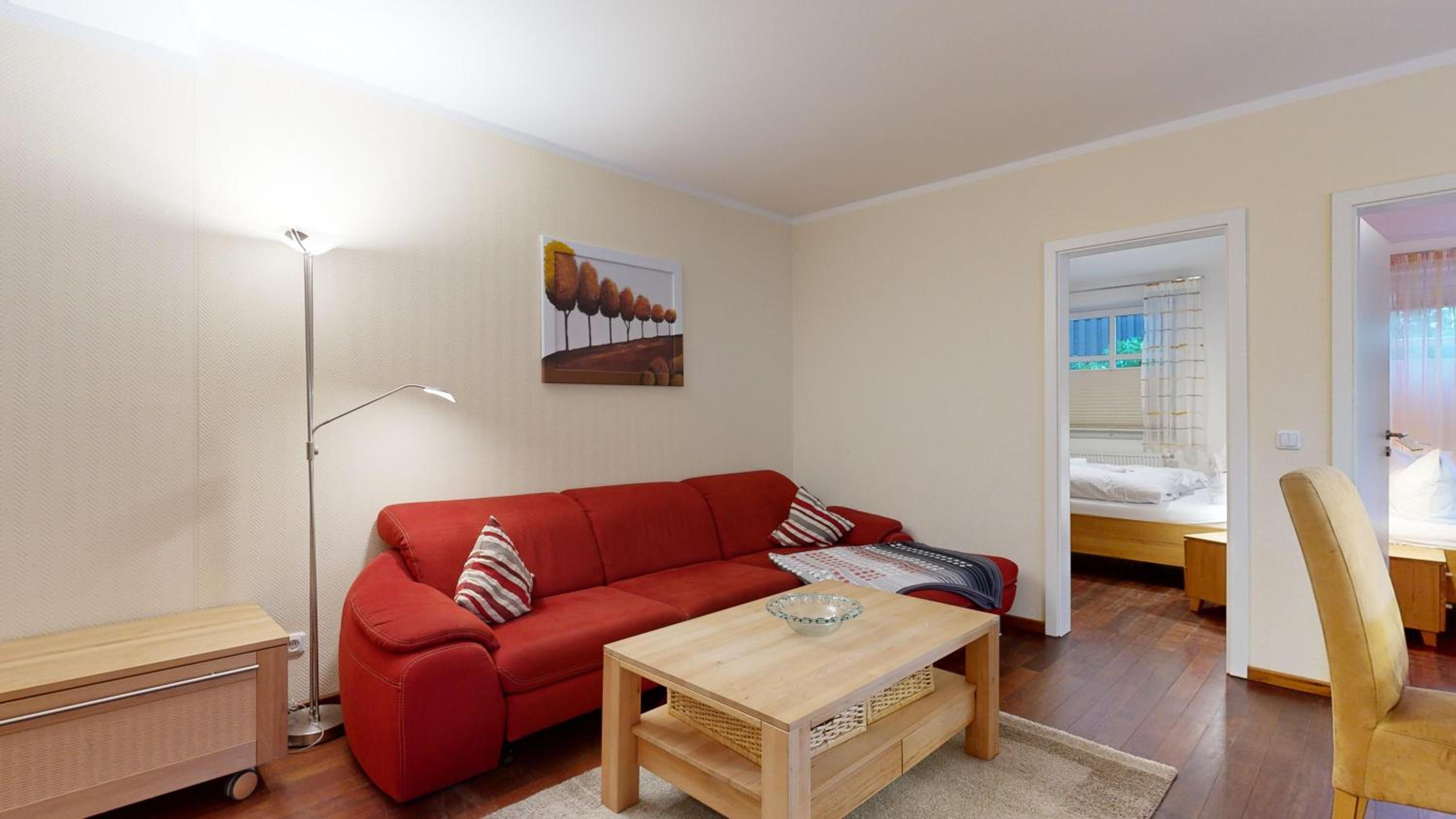 strandnahe FeWo mit 2 Schlafzimmern und Terrasse oder Balkon, Caspar David, Binz