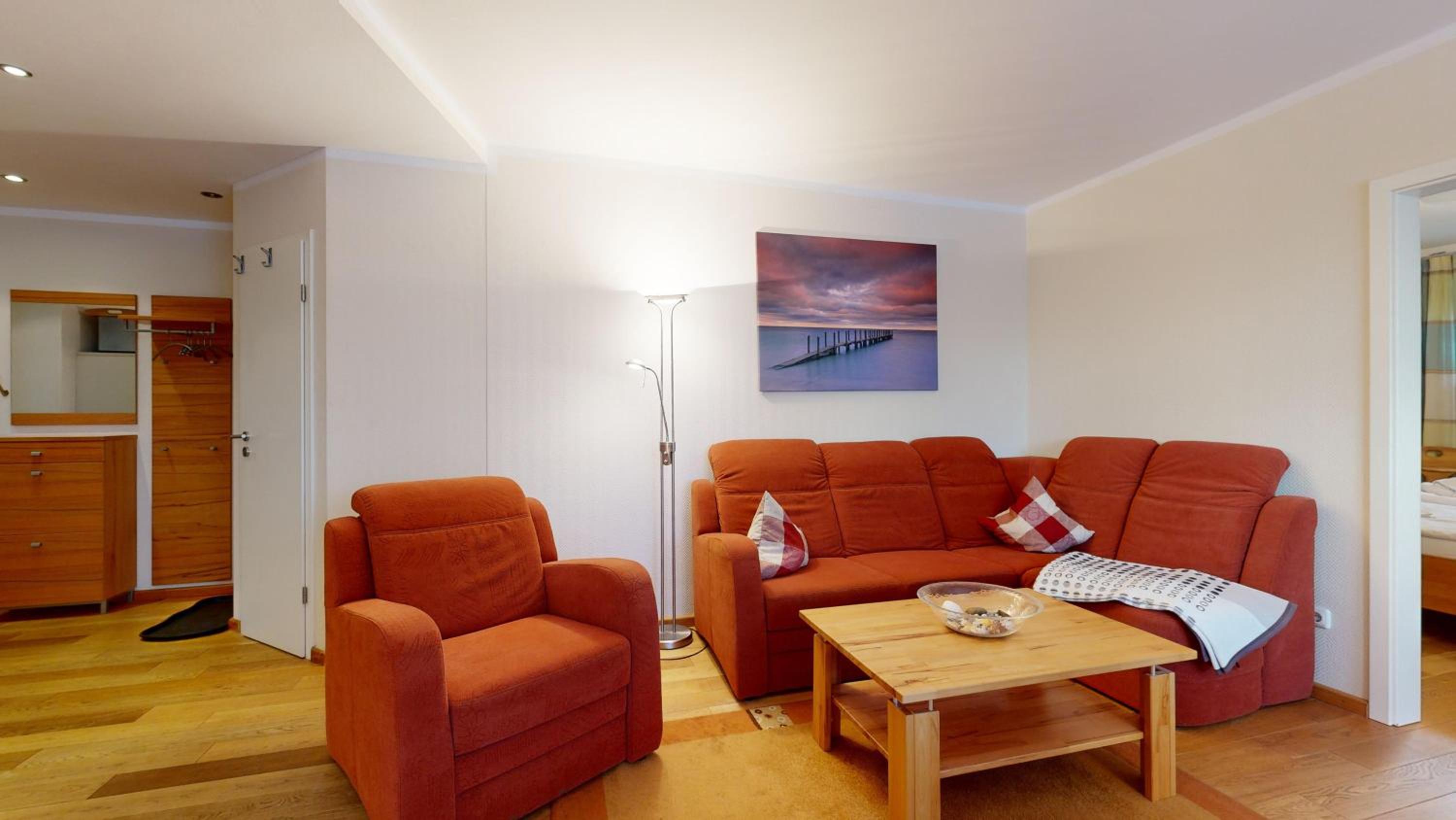 strandnahe FeWo mit 2 Schlafzimmern und Terrasse oder Balkon, Caspar David, Binz