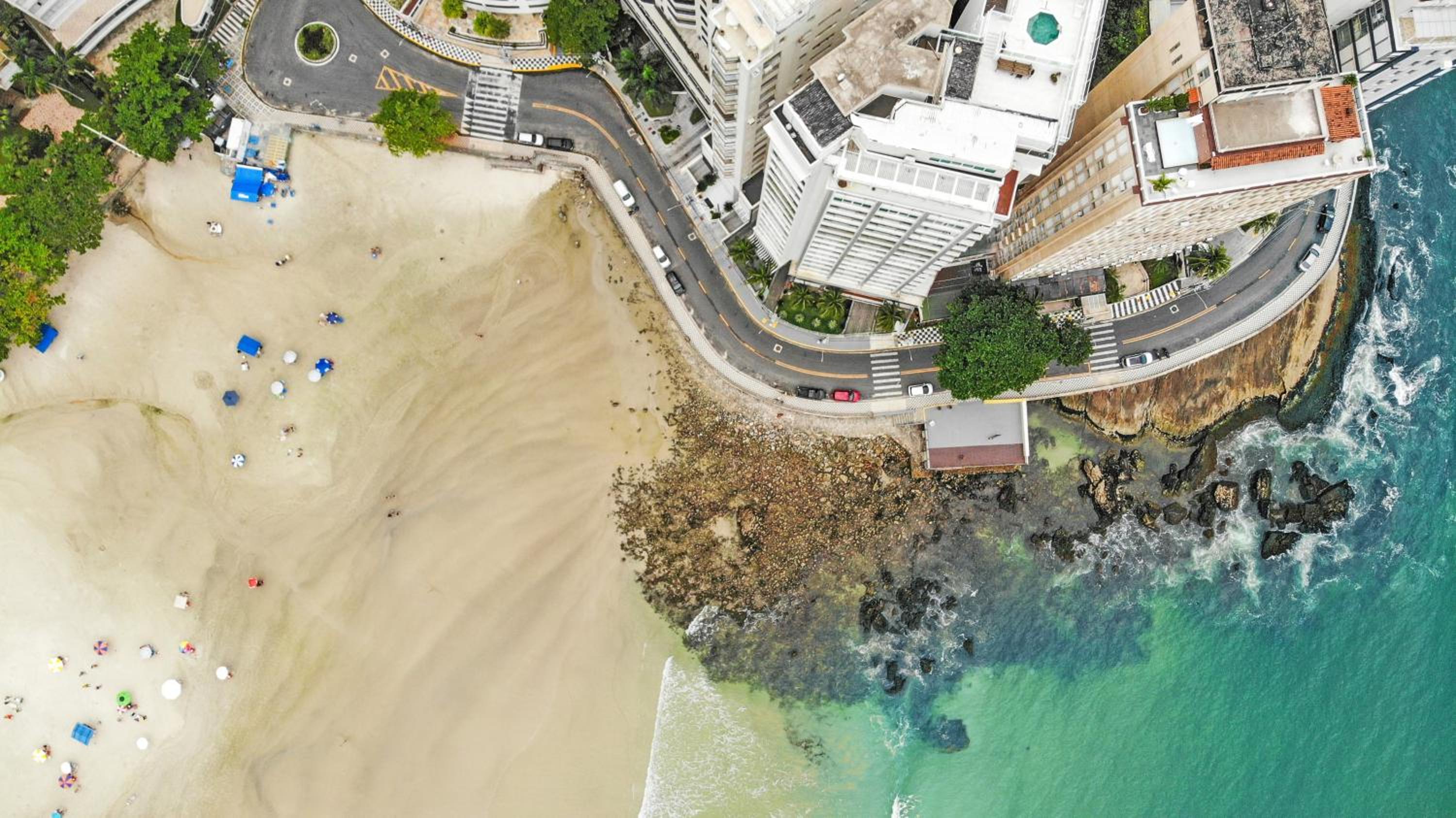 Vista incrível Beira-Mar Espaçoso 4 Qts AC
