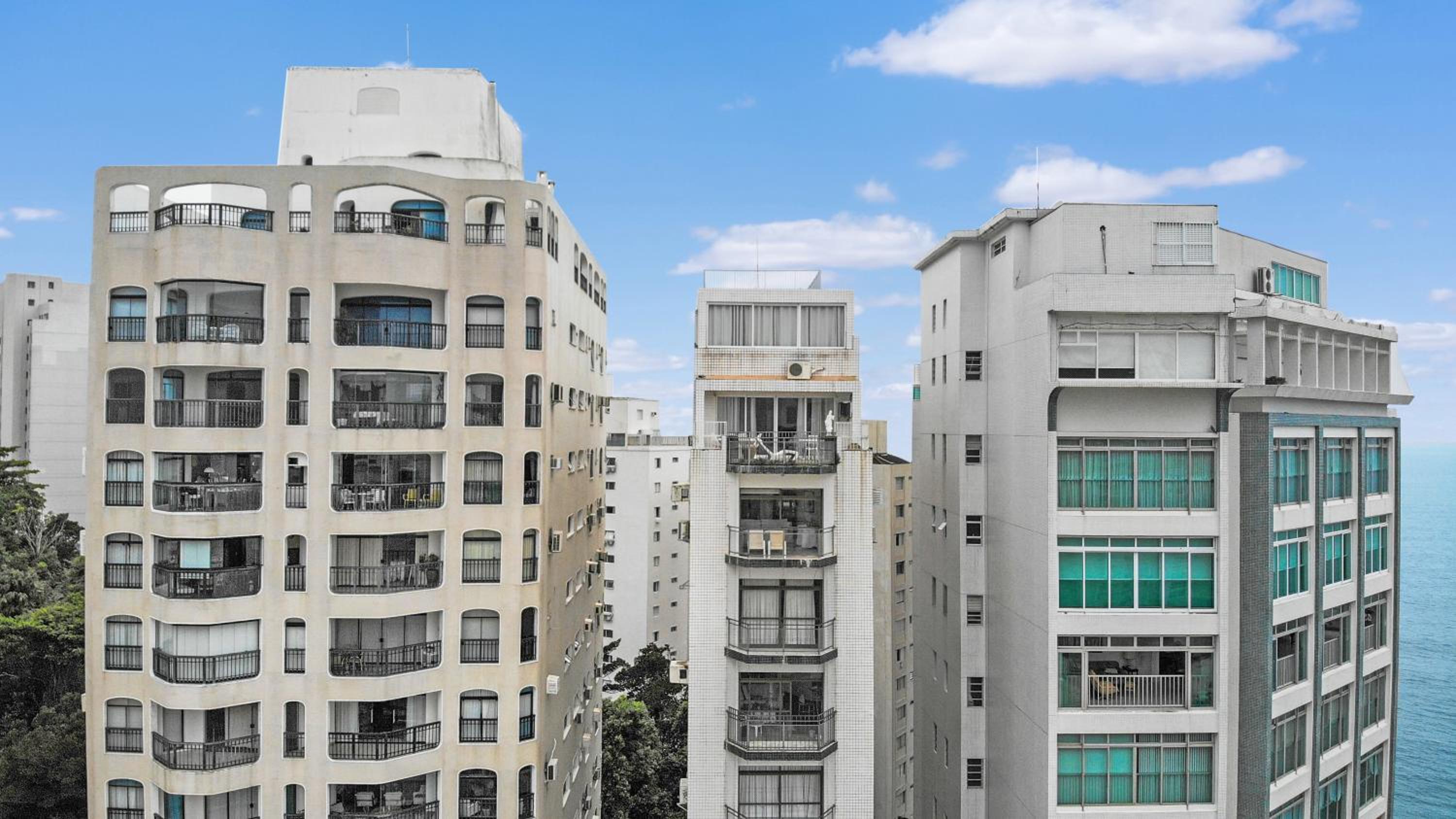 Vista incrível Beira-Mar Espaçoso 4 Qts AC