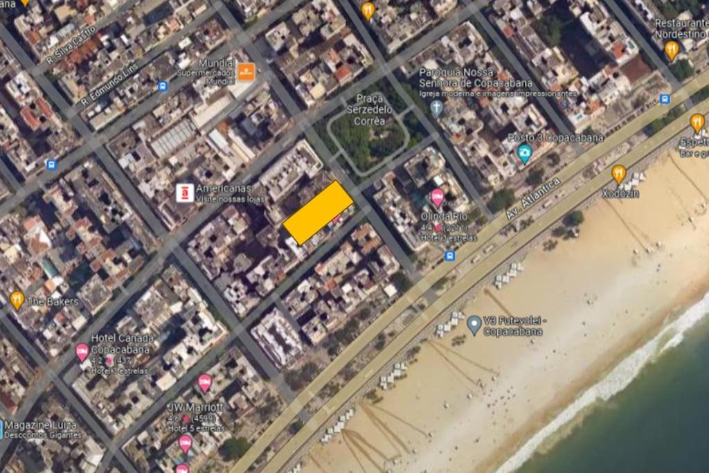 COPACABANA PERTO DA PRAIA-2 quartos-120m2-Térreo-200m metrô