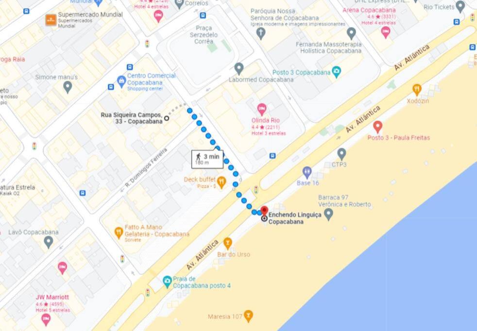 COPACABANA PERTO DA PRAIA-2 quartos-120m2-Térreo-200m metrô