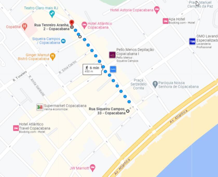 COPACABANA PERTO DA PRAIA-2 quartos-120m2-Térreo-200m metrô