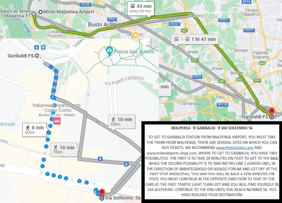 Milan City Center Airport Lounge Feel - Speed Winter Vibe - Taxi-no-need B&B