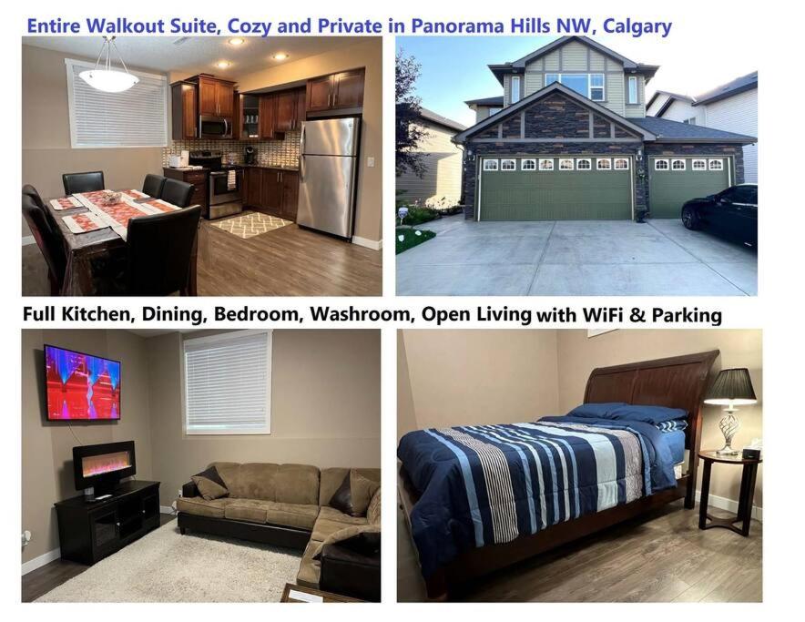Spacious Private Walkout Entire Suite Close to YYC, DT, Shops, Stampede & Mountains with many Amenities in Panorama Hills NW - 4 Can Sleep