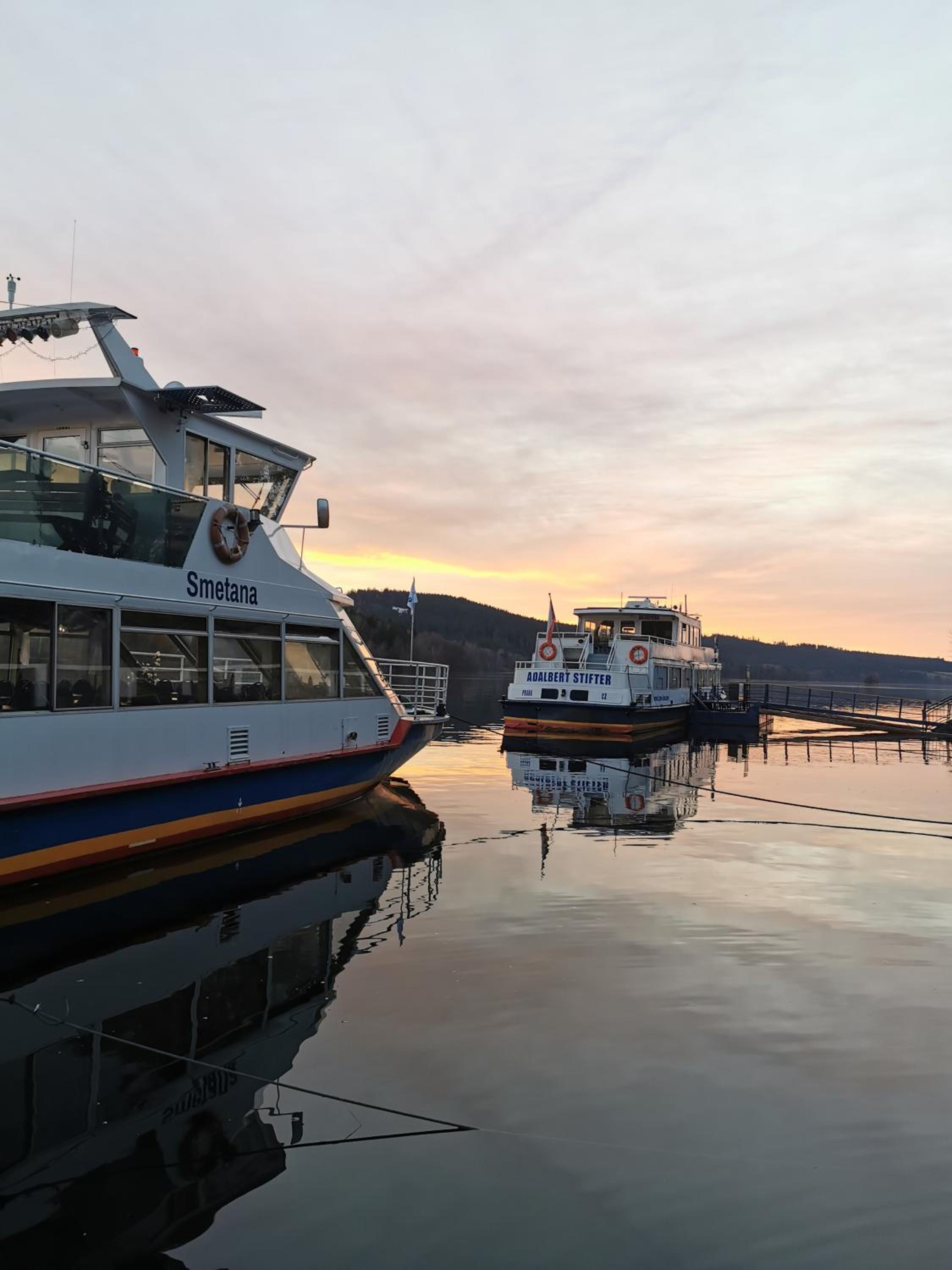 Apartmán s terasou a výhledem na jezero Lipno